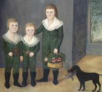 K189 (USA) Joshua Johnson Portrait Oil Painting Online Gallery