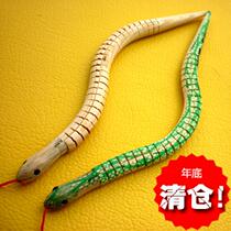 Wooden simulation snake simulation wood snake toy snake childrens toys wooden animal toys can be customized
