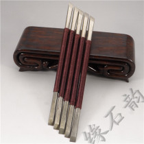 Shoushan stone seal carving accessories Flat mouth oblique mouth double-headed carving knife with hand guard line Gold stone practice stone chapter value recommendation