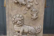 White marble stone arch arch antique stone small photo wall