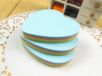 Full Treasure Gram Creative Cute Heart-shaped Convenience Stickup to feel free to post colorful Caring with 100 sheets
