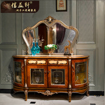 Xinyi Xuan Eu Style Dining Side Cabinet Solid Wood Preparation Table Method Extravagant luxury Fancy Villa luxury Villa Restaurant Furniture
