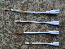 T4 T5 bracket single connector T4 T5 lamp holder cable single head 3 hole two hole wire double connection cable