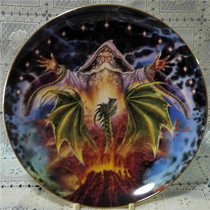 British Royal Doulton magician and Dragon series of Dragon Dragon limited edition collection decoration plate