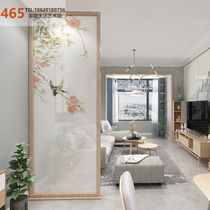 Clip silk glass Magpie flower and bird Chinese clip silk screen screen partition background wall art glass