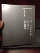 Thick paper Pantone GB1204 Pantone metallic tearable color ticket instead of GB1507