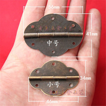 180 degree imitation ancient hinge oval with hinge wood case exhibition cabinet long hinge gift box hinge five gold accessories