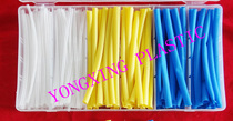 200 strips of heat-shrink tube suit 1 5MM 3 5MM 5 0MM transparent yellow blue three-color combined shrink ratio 2: 1