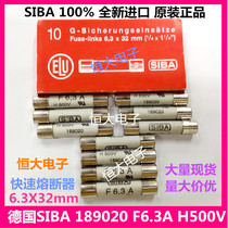 SIBA 6*32 F1 25A H500V Germany SIBA fuse 189020 original imported fuse