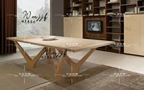 Nordic dining table pure solid wood Office conference table Nordic creative design negotiation table writing desk long table