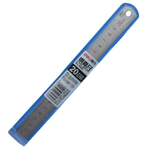 Deli Stationery Exhibition Tengxiang Store Deli 8462 Steel Deli Office Stationery Steel Ruler 20CM Straight Ruler