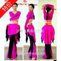Teacher Li Jingjings original genuine copy of the exercise suit of the belly leather dance performance and the personality set to do the tailored and tailor-made