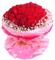 Shanghai Florist 99 Red Rose Bouquet Birthday Blessings Proposal Love Flowers Express Order Flower Delivery