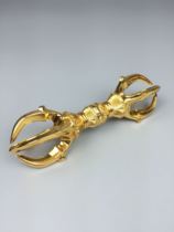 Tang secret Dharma device Shingon Dharma device Dongmi Dharma device Shingon Vajra Gold-plated Vajra Large gold-plated Vajra