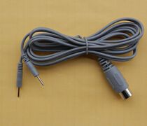 Physiotherapy instrument five-core wire Body control physiotherapy instrument connection line Biological instrument accessories round head five-core two-pin output line