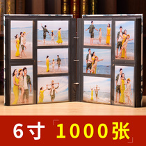 6 inch 1000 plastic photos can be put in leather photo album album album album album this commemorative book insert type large-capacity Family