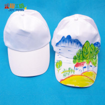 Blank cotton hand-painted graffiti painting cap childrens cap kindergarten handmade DIY creative materials