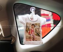 Print photo mini clothes photo wall hanging car window pendant wedding gift car Friends Association