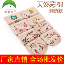 0-4-year-old infant pure cotton sweat scarves for men and women baby padded back towels Organic colored cotton Children Sweat Scarves Wholesale