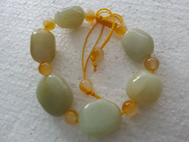 Xinjiang Hetian Jade Hetian jade bracelet Seed raw stone bracelet