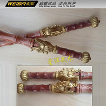 Double whip double Mace weapon Qimen martial arts equipment supplies solid wood faucet bamboo double whip eighteen weapons wholesale