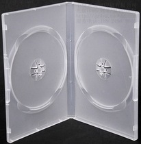 cd dvd optical box 14 cm thickened transparent frosted optical disc packaging box monolithic double-sheet clothing can be inserted