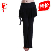 Red Dancing Shoes Fitness Adult Dance Pants Children Latin Dress Pants Womens Practice Pants Yoga Square Gymnastics Pants 2903