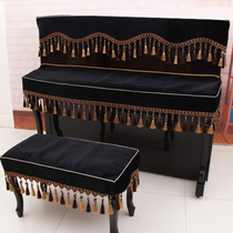 Piano cover Half cover Piano cloth cover cloth Full cover Velvet piano cover Dustproof European piano stool cover Modern simple Nordic
