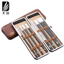 Dachen stainless steel pedicure knife seven-piece set of manure knife skewer foot knife to remove dead skin calluses to send Grindstone