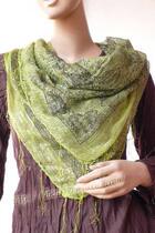 Square cotton silver silk shawl Thailand creative characteristics Southeast Asian National scarf printing personality temperament female spring summer