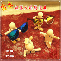 Moe solid wood glasses shelf props counter display stand sunglasses display window decoration myopia placement