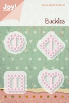 Joy Craft cut embossed board floral button 60020224 (A)