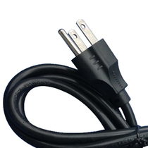 Beauty Label character tail 3x0 3 squared beauty gauge 2 flat 1 round American double head small power plug line power cord 1 5 m