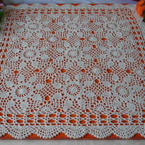 I love my house pure hand hook knit and cotton lace hollowed out-of-the-skin square