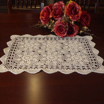 I love my family handmade hook cotton mat universal cover tablecloth sofa towel decorative towel white beige