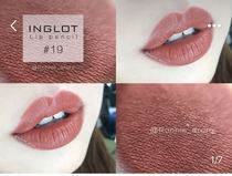 Spot Polish INGLOT velvet matte lipstick pen milk tea color thin tube crayon lipstick lipstick 19 20