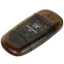 SSK Biao King SCRS026 Crystal Card Reader Straight Read SD SDHC Big Card Canon Single Counter Camera Memory Large Card Reader