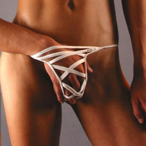 Mens sexy lingerie sexy rope jacket inside buckle T pants dew point thong game flirting supplies C391