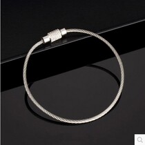 Stainless steel keychain traveler wire rope key ring traveler key ring three sizes available