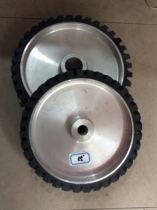 Belt machine rubber wheel aluminum core rubber wheel driven aluminum core rubber wheel driven aluminum wheel shape can be customized