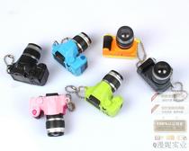 Special offer Mini simulation camera toy pendant Camera props Flash shutter sound props