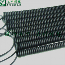Grease-resistant 6-core 0 3 spring cable PUR spiral coil anti-ultraviolet spring cable