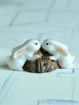 Bunny Decorative Room For Small Ornaments Girls Indoor Pendulum Crafts Less Girl Hearts Small Objects Furnishing Creativity