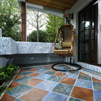 Antique tiles Mediterranean tiles Bee peacock with the same balcony anti-slip entrance floor tiles bathroom tiles