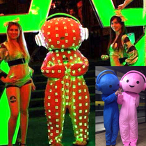 Big Head Doll Various Performance Luminous Costume Laser Costume Performance Props Performance Props Laser Gloves