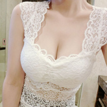 Summer Joker Sexy Lace Wrapped Vest Size Chest Underwear Underwear Anti-Light Bottom Long Sling Top Women