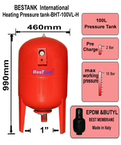 100-liter inlet expansion tank pressure tank 100-liter expansion tank 100-liter vertical expansion tank