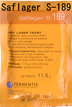 YL561( S-189 lager yeast sterile sub-pack) (French Fermentis original)