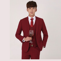 Suit Set Three Piece Mens Business Slim Professional Dress Dress Best Man Suit Groom Wedding Dress