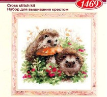 Cross embroidery drawings re-draw source files Animal series-two hedgehogs